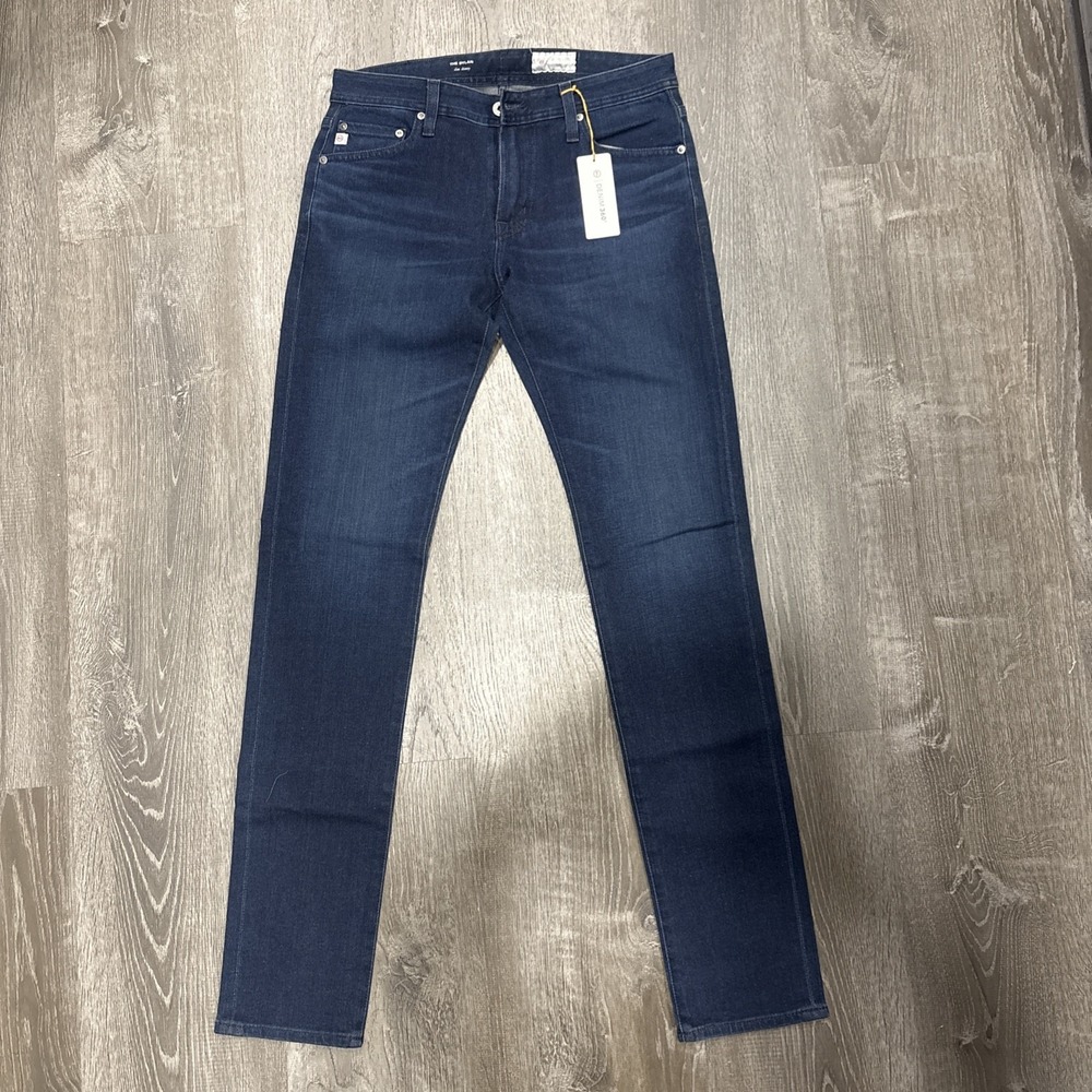 NWT AG Adriano Goldschmied Dylan Slim Skinny Jeans Men's 30x34Dark Wash Stretch